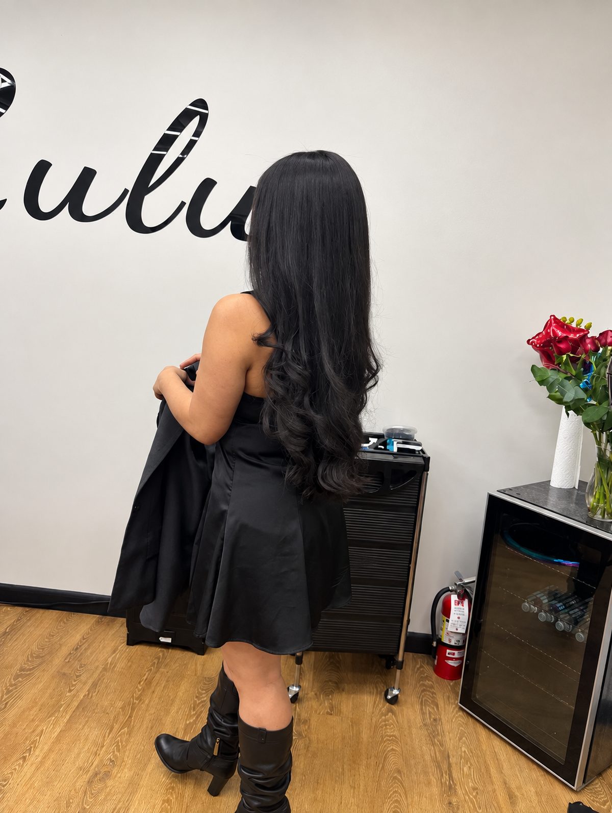 Long layers and curls