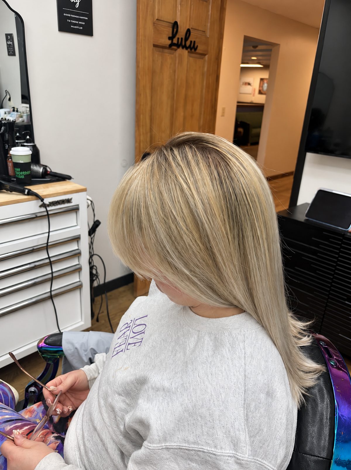 Blonde blend and layers